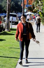 LUCY HALE Heading to Lunch in Studio City 12/18/2021