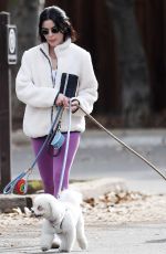 LUCY HALE Out with Her Dogs in Los Angeles 12/21/2021