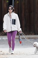 LUCY HALE Out with Her Dogs in Los Angeles 12/21/2021