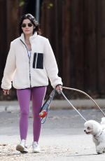 LUCY HALE Out with Her Dogs in Los Angeles 12/21/2021