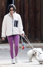 LUCY HALE Out with Her Dogs in Los Angeles 12/21/2021