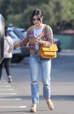 LUCY HALE Shopping at Erewhon Market in Los Angeles 12/20/2021