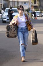LUCY HALE Shopping at Erewhon Market in Los Angeles 12/20/2021