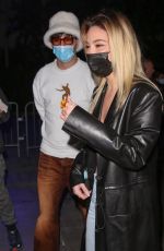 MADELYN CLINE and Zack Bia Arrives at Lakers vs Phoenix Suns Game in Los Angeles 12/21/2021
