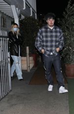 MADELYN CLINE and Zack Bia at Giorgio Baldi in Los Angeles 12/19/2021