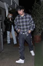 MADELYN CLINE and Zack Bia at Giorgio Baldi in Los Angeles 12/19/2021