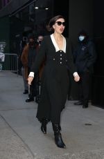 MAGGIE GYLLENHAAL Leaves Good Morning America in New York 12/14/2021
