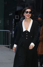 MAGGIE GYLLENHAAL Leaves Good Morning America in New York 12/14/2021