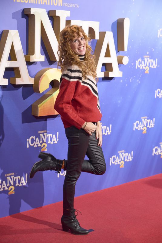 MARIA CASTRO at Sing 2 Premiere at Capitol Cinema in Madrid 12/18/2021
