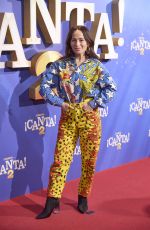 MARIA ESCOTE at Sing 2 Premiere at Capitol Cinema in Madrid 12/18/2021