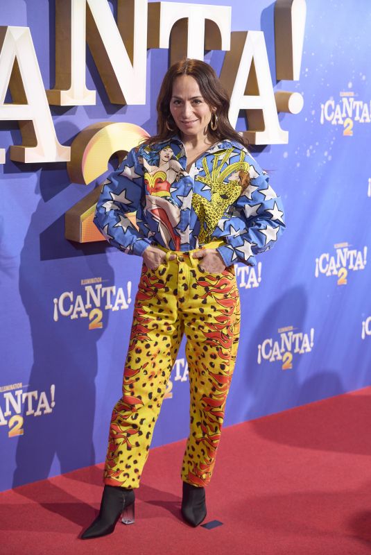MARIA ESCOTE at Sing 2 Premiere at Capitol Cinema in Madrid 12/18/2021