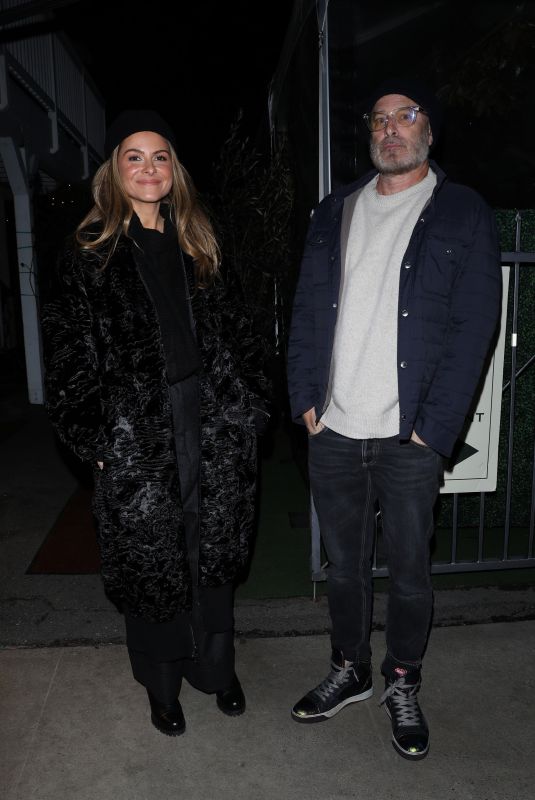 MARIA MENOUNOS Out for Dinner with a Friend at Giorgio Baldi in Santa Monica 12/15/2021