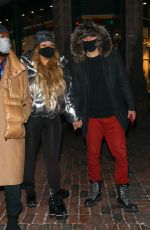 MARIAH CAREY and Bryan Tanaka Night Out in Aspen 12/22/2021