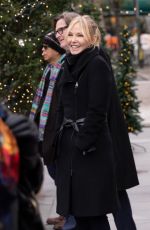 MARISKA HARGITAY and KELLI GIDDISH on the Set of Law and Order: Special Victims Unit in New York 11/30/2021
