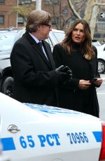 MARISKA HARGITAY on the Set of Law and Order: Special Victims Unit in New York 12/14/2021