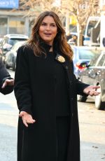 MARISKA HARGITAY on the Set of Law and Order: Special Victims Unit in New York 12/14/2021