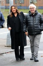 MARISKA HARGITAY on the Set of Law and Order: Special Victims Unit in New York 12/14/2021