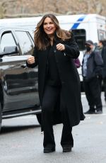 MARISKA HARGITAY on the Set of Law and Order: Special Victims Unit in New York 12/14/2021