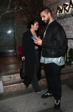 MARTHA KALIFATIDIS and Michael Brunelli Leaves Avra in Beverly Hills 12/08/2021