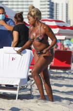 MARY J. BLIGE in Bikini at a Beach in Miami 12/10/2021
