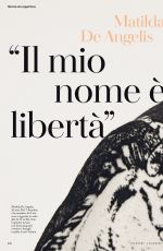 MATILDA DE ANGELIS in Io Donna Del Corriere Della Sera, December 2021