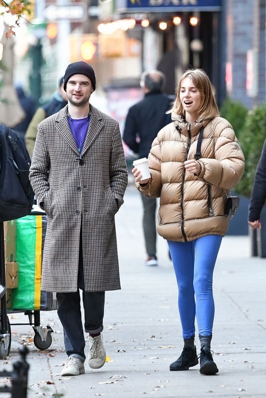 MAYA HAWKE Out with a Friend in New York 12/06/2021