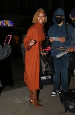 MEAGAN GOOD Night Out in New York 12/02/2021