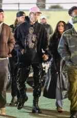MEGAN FOX and Machine Gun Kelly Arrives at Free Larry Hoover Benefit Concert in Los Angeles 12/09/2021