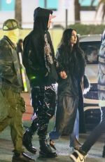 MEGAN FOX and Machine Gun Kelly Arrives at Free Larry Hoover Benefit Concert in Los Angeles 12/09/2021