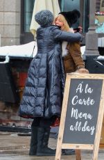 MELANIE GRIFFITH and GOLDIE HAWN Out for Lunch in Aspen 12/27/2021
