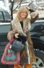 MELANIE GRIFFITH and GOLDIE HAWN Out for Lunch in Aspen 12/27/2021