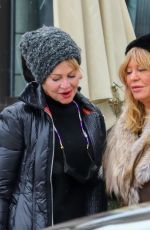 MELANIE GRIFFITH and GOLDIE HAWN Out for Lunch in Aspen 12/27/2021