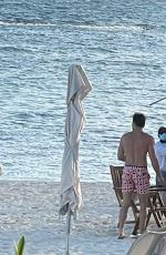 MICHELLE KEEGAN and Mark Wright on the Beach in Mexico 12/28/2021