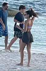 MICHELLE KEEGAN and Mark Wright on the Beach in Mexico 12/28/2021