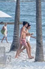 MICHELLE KEEGAN and Mark Wright on the Beach in Mexico 12/28/2021