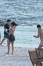 MICHELLE KEEGAN and Mark Wright on the Beach in Mexico 12/28/2021