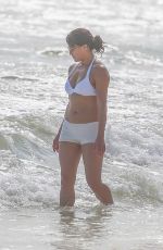 MICHELLE RODRIGUEZ in a White Bikini at a Beach in Tulum 12/28/2021