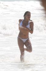 MICHELLE RODRIGUEZ in a White Bikini at a Beach in Tulum 12/28/2021