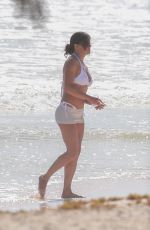 MICHELLE RODRIGUEZ in a White Bikini at a Beach in Tulum 12/28/2021