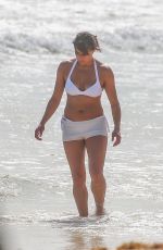 MICHELLE RODRIGUEZ in a White Bikini at a Beach in Tulum 12/28/2021