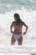 MICHELLE RODRIGUEZ in a White Bikini at a Beach in Tulum 12/28/2021