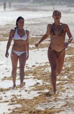 MICHELLE RODRIGUEZ in a White Bikini in Tulum 12/18/2021