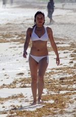 MICHELLE RODRIGUEZ in a White Bikini in Tulum 12/18/2021