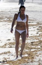 MICHELLE RODRIGUEZ in a White Bikini in Tulum 12/18/2021