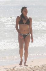MICHELLE RODRIGUEZ in Bikini at a Beach in Tulum 12/20/2021