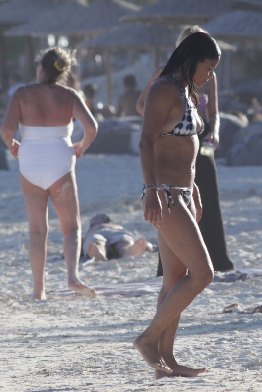 MICHELLE RODRIGUEZ in Bikini at a Beach in Tulum 12/25/2021
