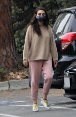 MILA KUNIS Out and About in Beverly Hills 12/27/22021