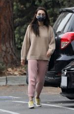 MILA KUNIS Out and About in Beverly Hills 12/27/22021