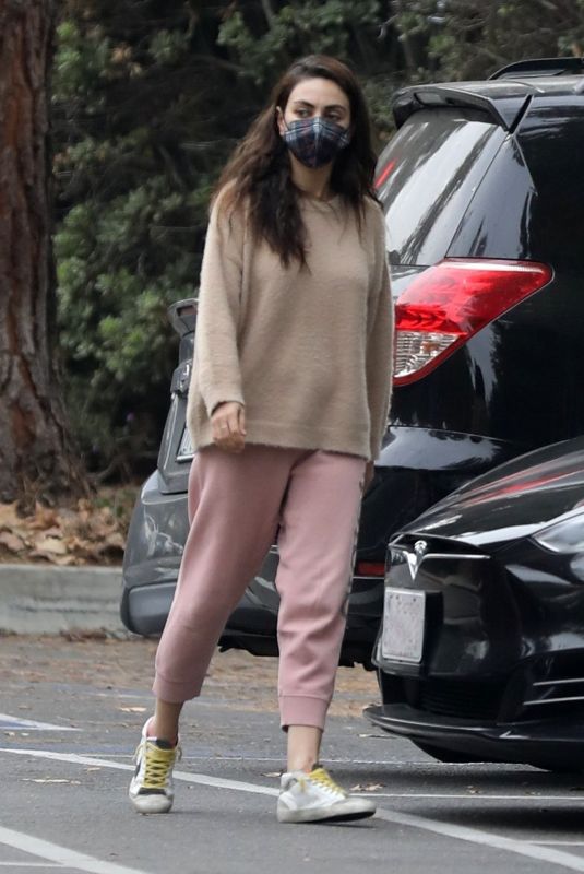 MILA KUNIS Out and About in Beverly Hills 12/27/22021