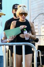 MILEY and NOAH CYRUS Arrives at Soundcheck of the NBC Concert in Miami 12/30/2021